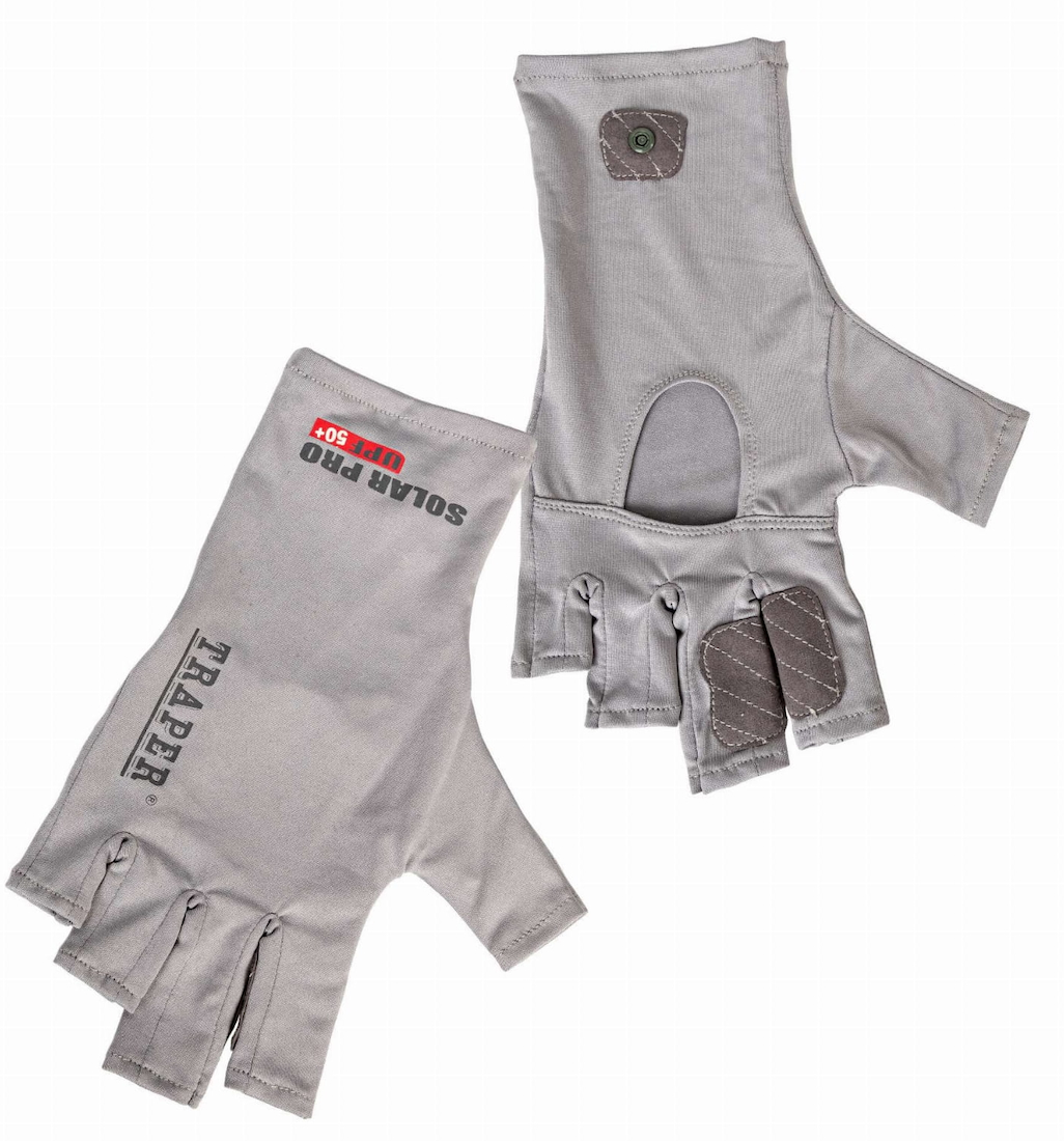 Traper Solar Pro UPF 50+ Sunglove Gant de protection solaire light grey