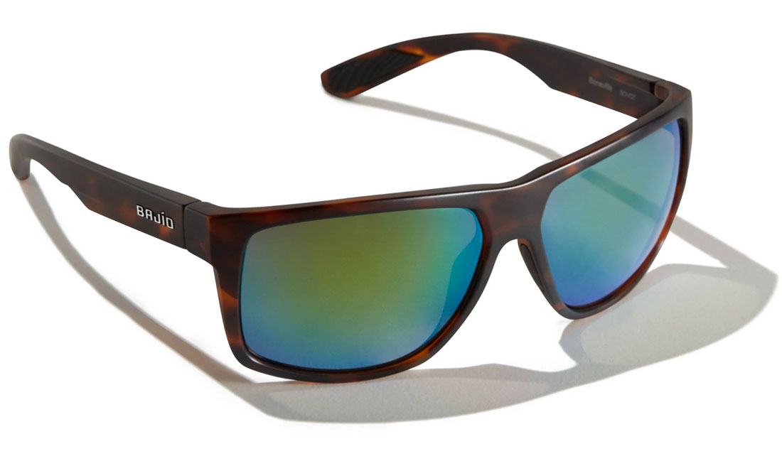 Bajio Lunettes polarisantes Boneville - Dark Tort Matte (Green Mirror PC)