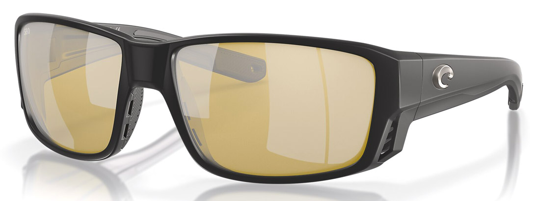 Costa Lunettes polarisantes Tuna Alley Pro Matte Black (Sunrise Silver Mirror 580G)