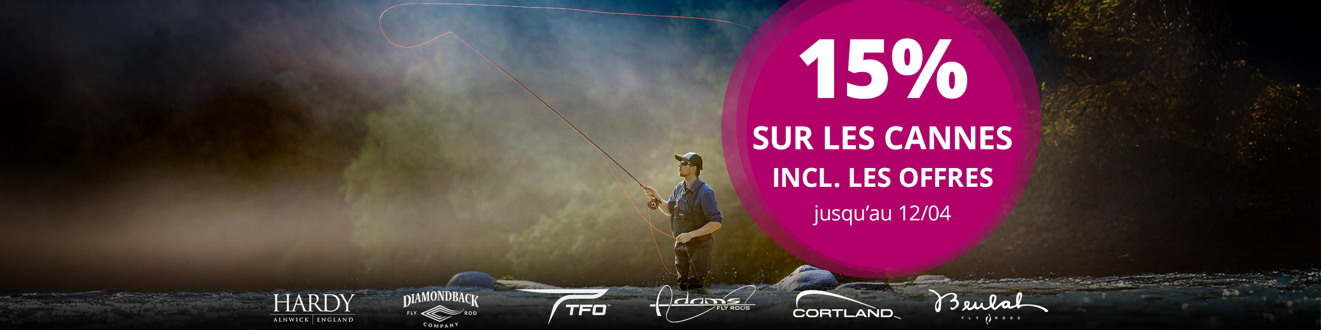 15% sur toutes les Cannes jusqu'au 12/04