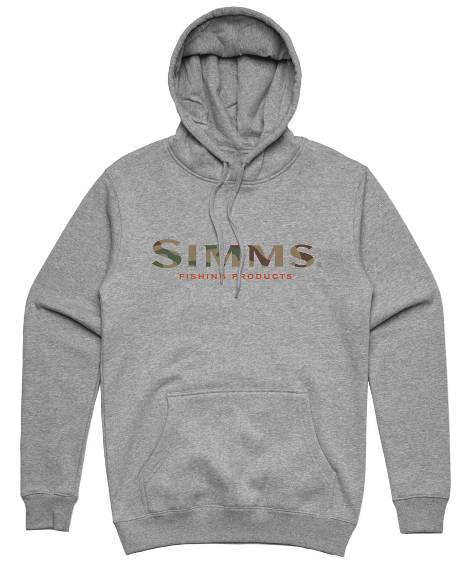 Simms Logo Hoody sweat à capuche grey heather