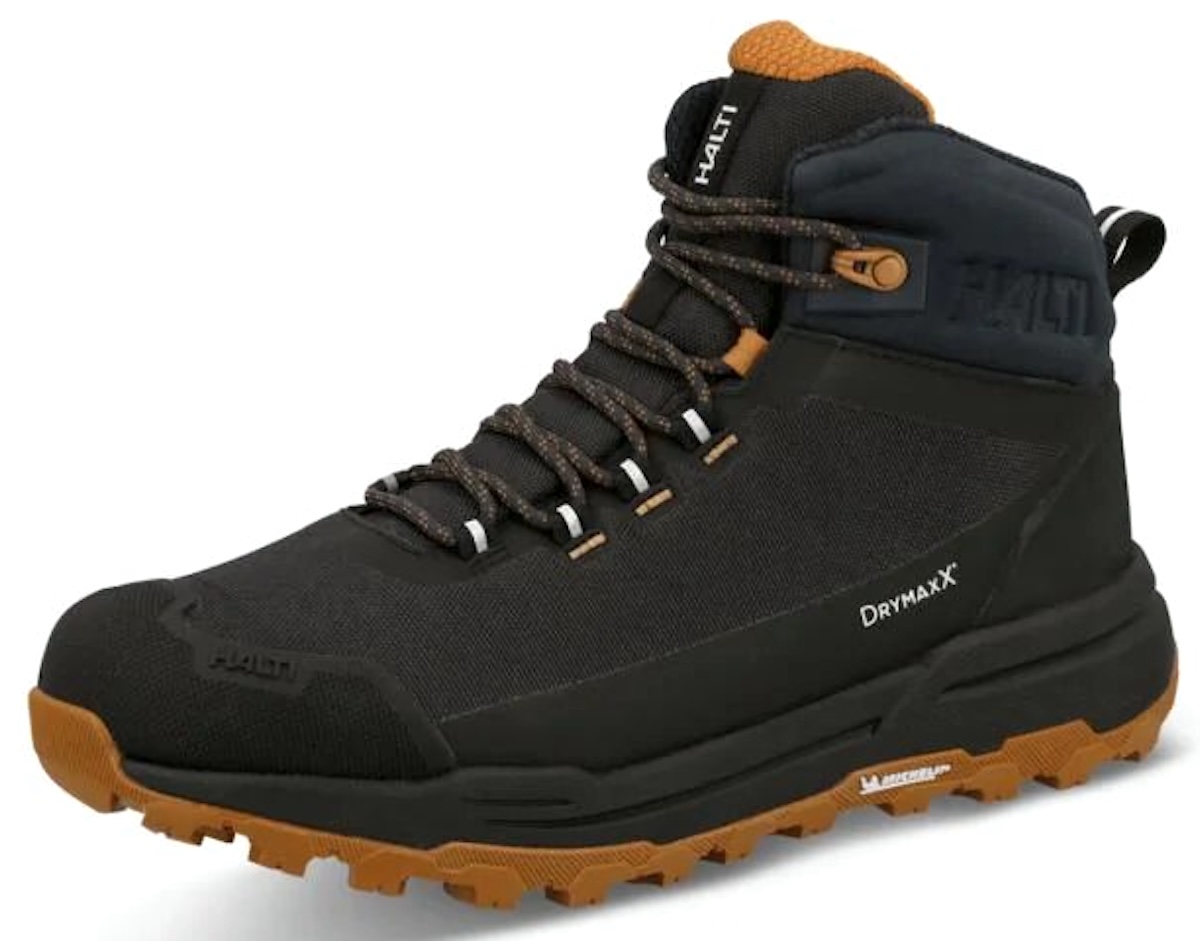 Halti Hiker Kuru Mid 2 DX chaussure de randonnée & outdoor étanche semelle Michelin Black