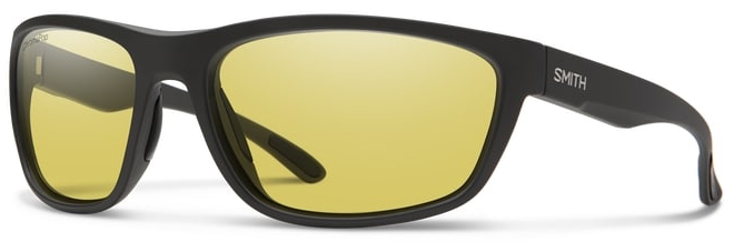 Smith Optics Lunettes polarisantes Redding CP (ChromaPop) Matte Black (Polar Low Light Yellow)
