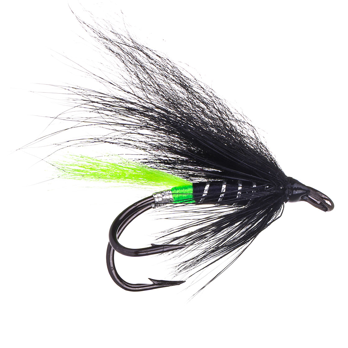 Superflies Mouche à saumon - Green Butt Loop Double