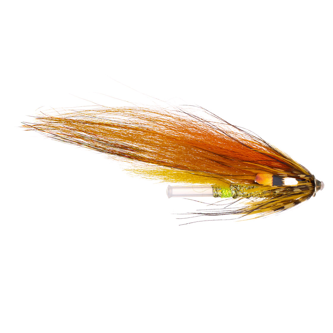 Superflies Mouche à saumon - Dirty Banana Fly Disc Conehead