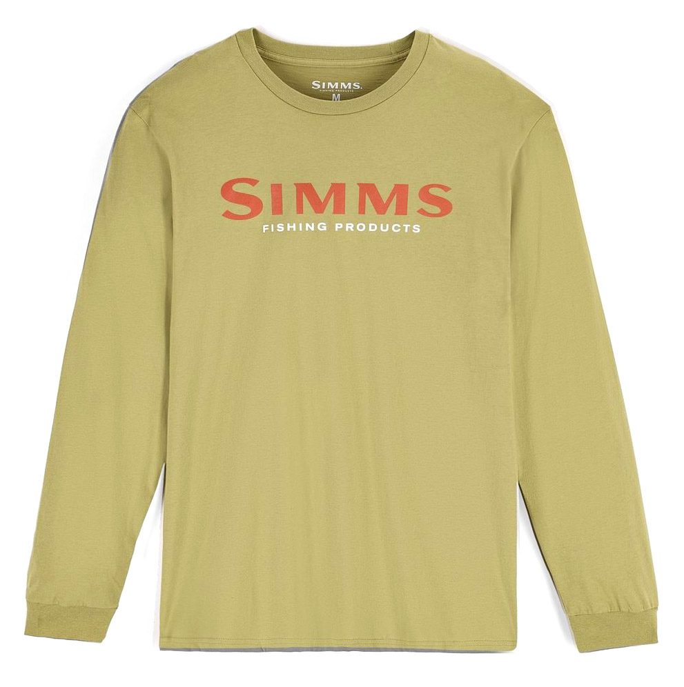 Simms Logo Shirt LS Tent Green