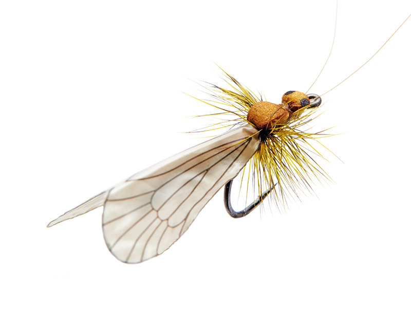 J:son Realistic Flies - Caddis Adult marron cannelle