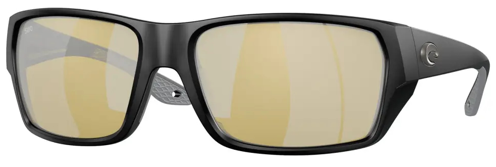 Costa Lunettes polarisantes Tailfin Matte Black (Sunrise Silver Mirror 580G)
