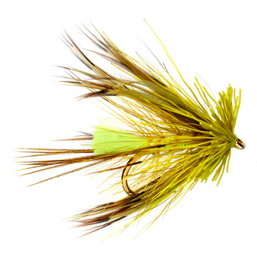 Fulling Mill Jackie Mayfly Pearly Muddler #10 Mouche de mai