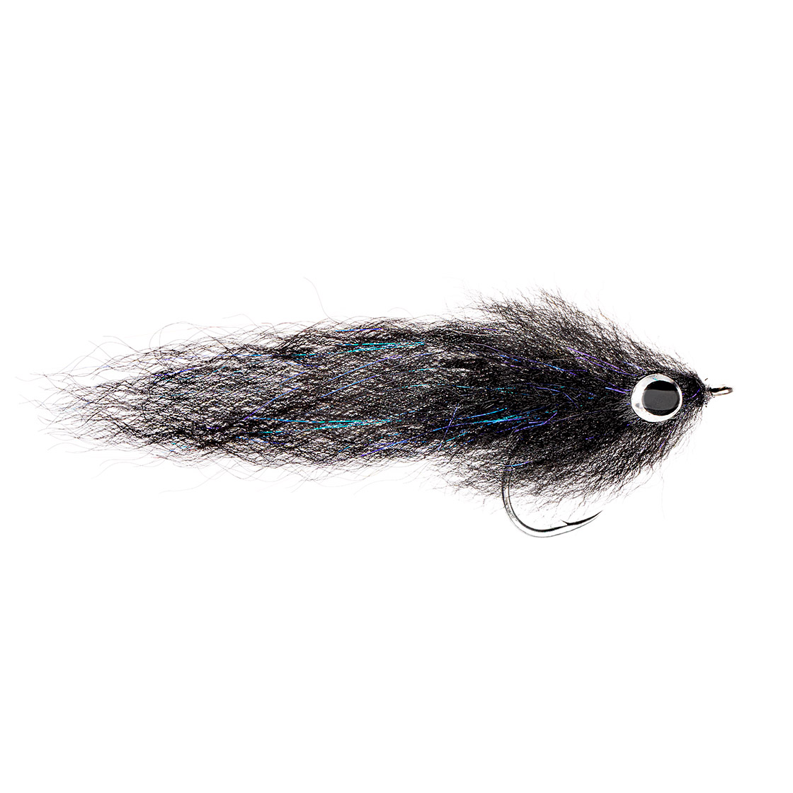 Fishient H2O Mouche d'eau salée - Brush Fly all black