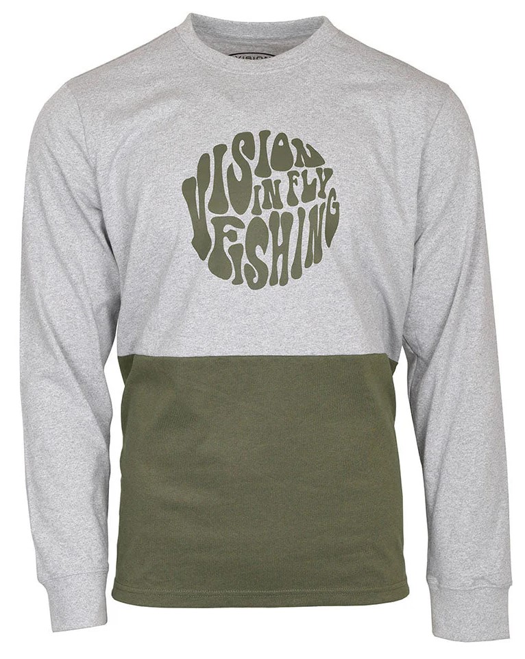 Vision Since T-shirt manches longues gris/olive