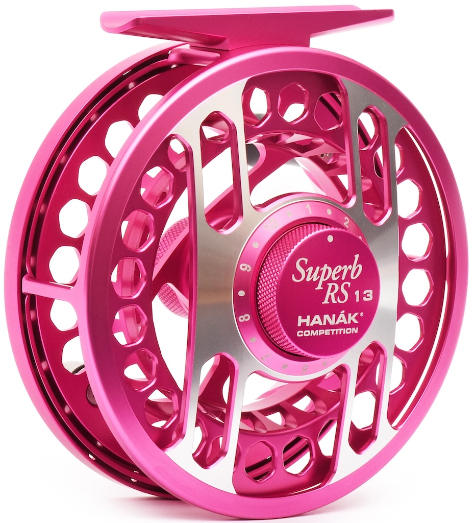 Hanak Superb RS 13 Full Frame Euro Nymph moulinets de mouche # 1 - 3 lady pink