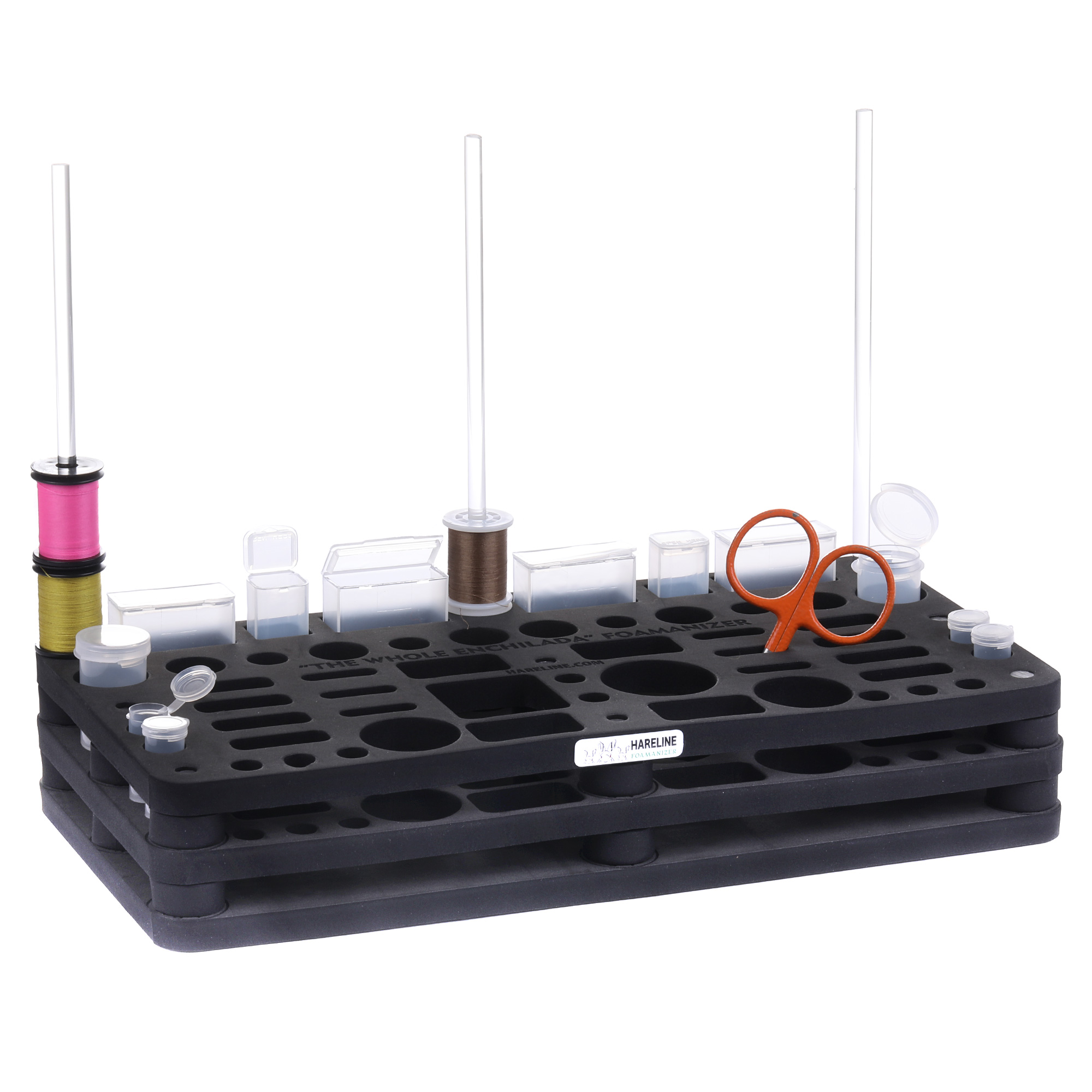 Hareline Foamanizer The Whole Enchilada - Station de rangement pour la table de montage