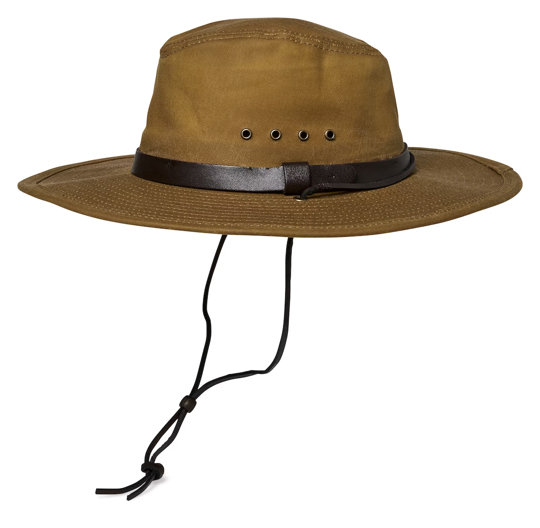 Filson Tin Cloth Bush Hat chapeau tan foncé