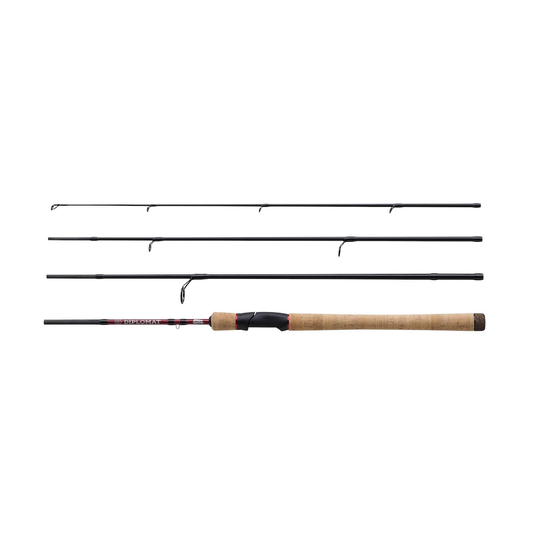 ABU GARCIA DIPLOMAT V2 Travel Canne à lancer 4 brins