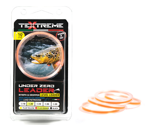 Textreme Under Zero Nymph Leader Matériau fluo orange