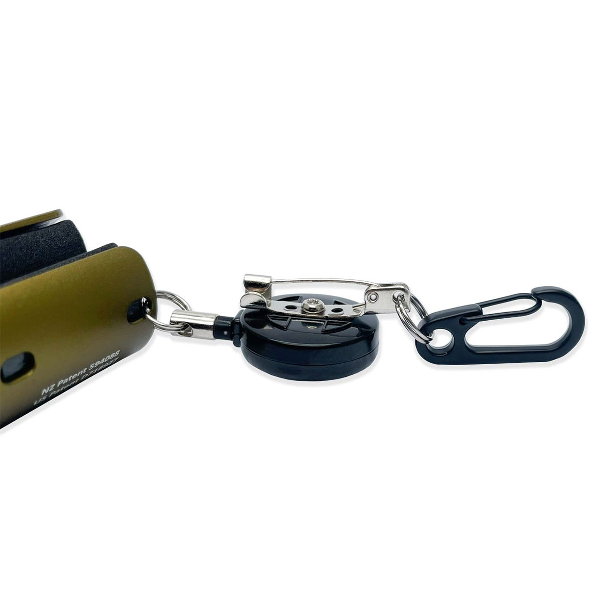 Smith_Creek_Rod_Clip_Rutenclip_Rutenhalter_mit_Zinger_Detail Detail (Beispiel green)