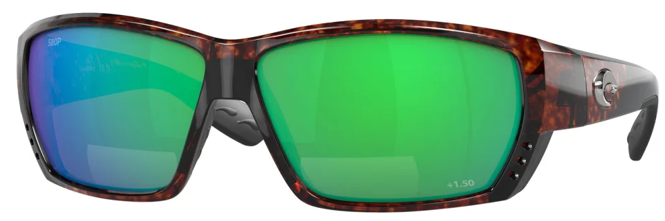 Costa Lunettes polarisantes Tuna Alley Readers Magnifier Tortoise (Green Mirror 580P 1.50)