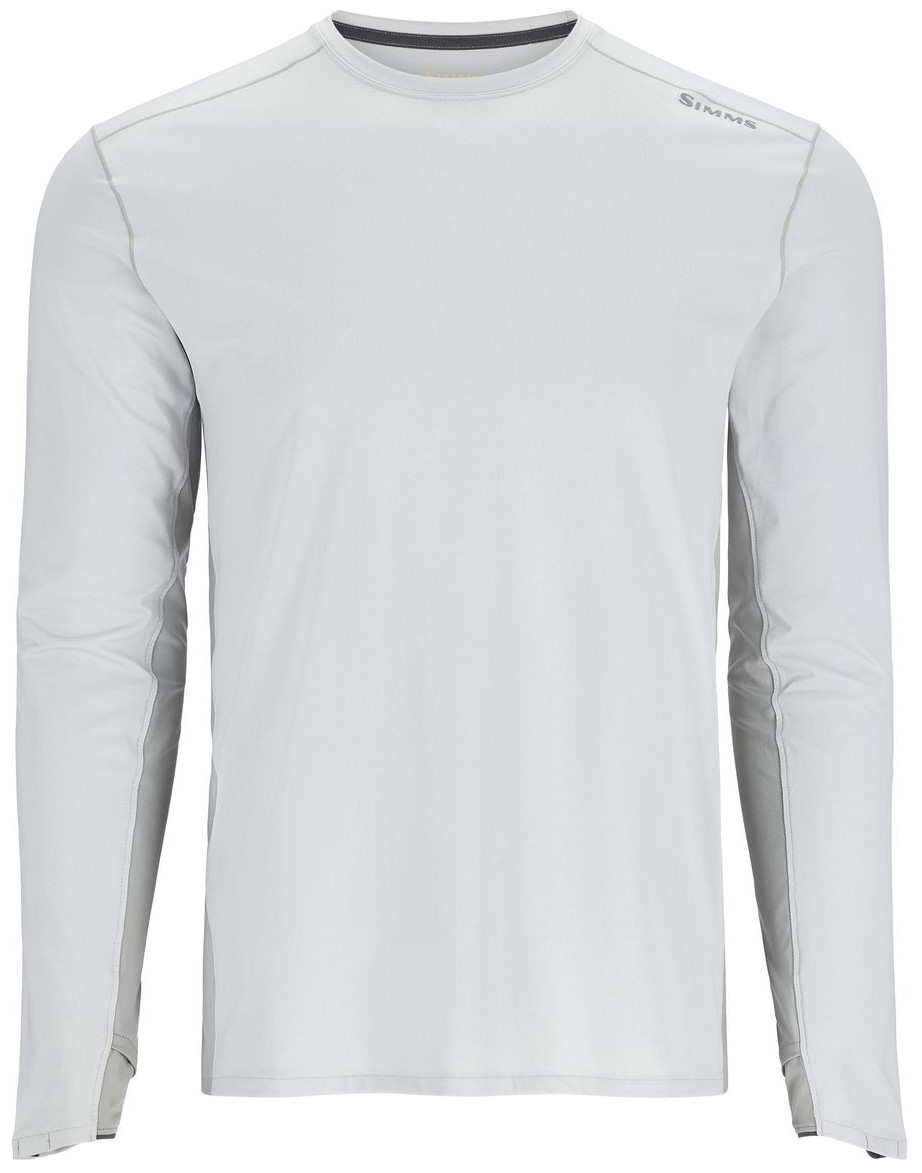 Simms Solarflex Crew chemise à manches longues sterling/cinder