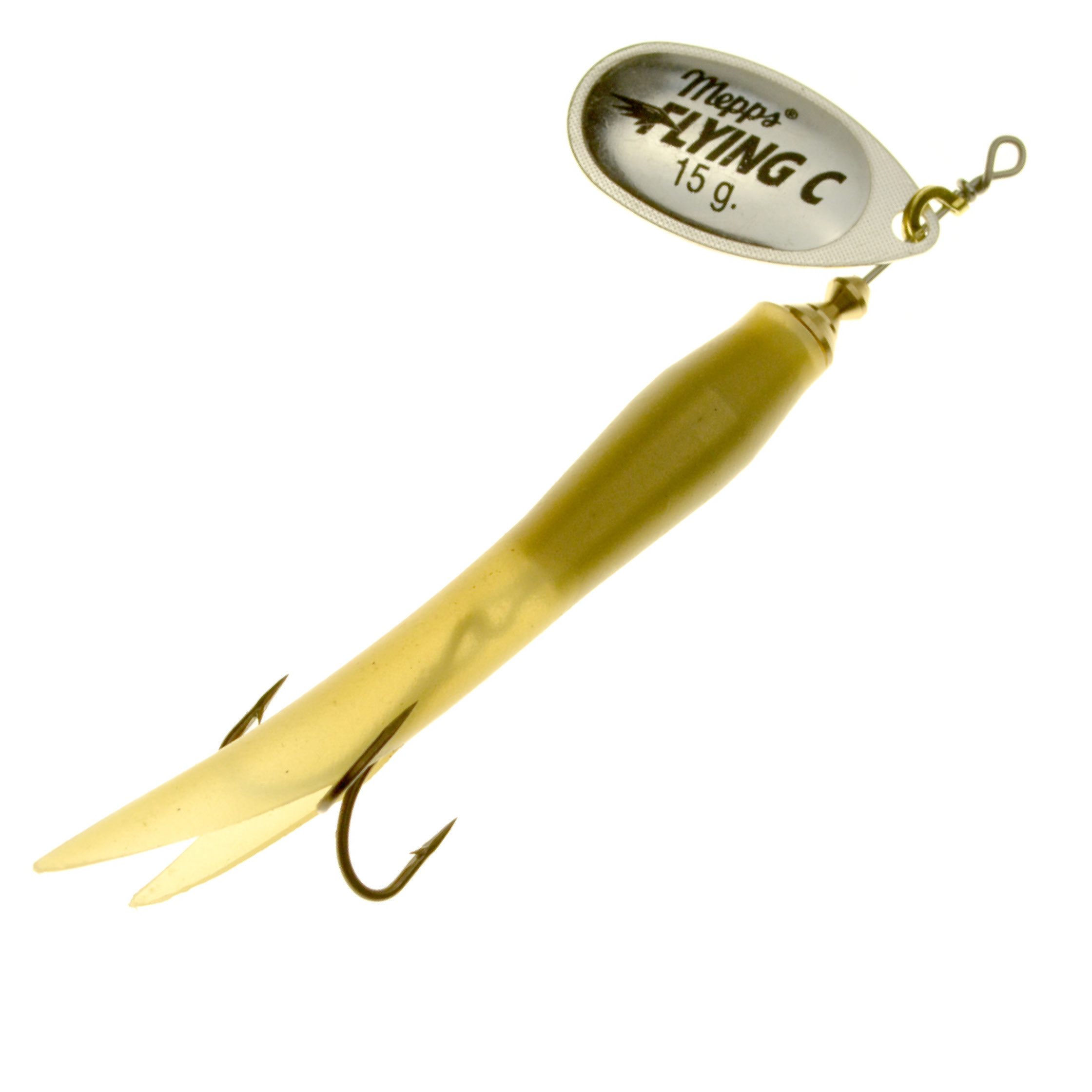 Mepps Aglia Flying Condom Spinner argenté/naturel