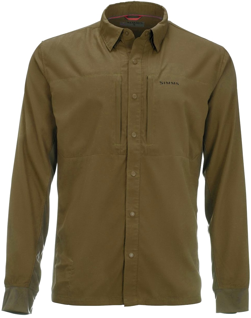 Simms BugStopper Intruder BiComp UPF30 T-shirt avec protection UV & insectes Driftwood