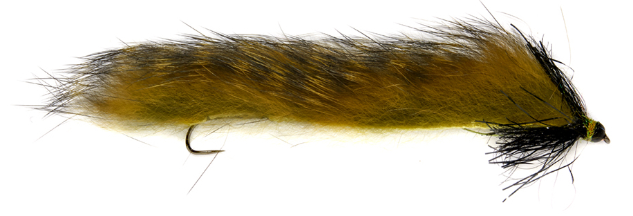 Fulling Mill Streamer - Tête de perles Snake Olive Barbless