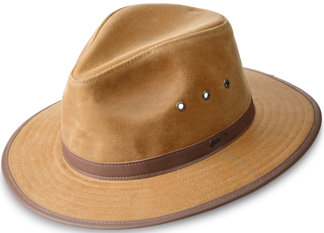 Orvis Oilcloth Hat chapeau de pêche à la mouche tan