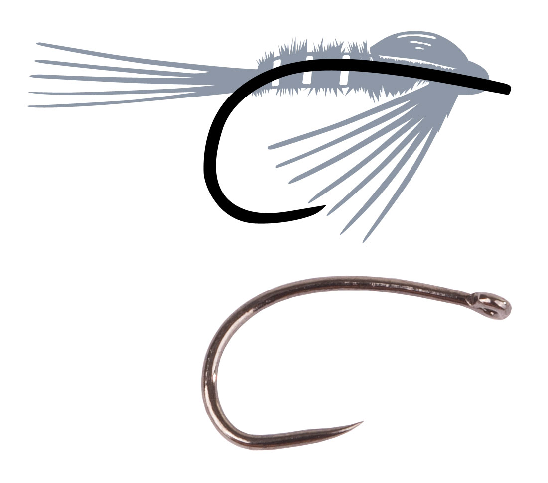 Tunca Expert Hameçon à mouche TE90 Wide Gape Nymph sans ardillon