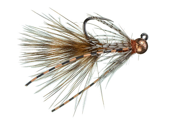 MFC Jig Mini Bugger Rusty Brown Nymphes Barbless