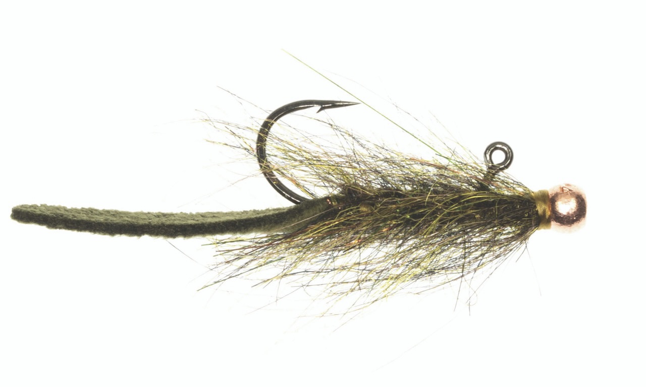 Umpqua streamer équilibré en cuir Leech #10 Peacock