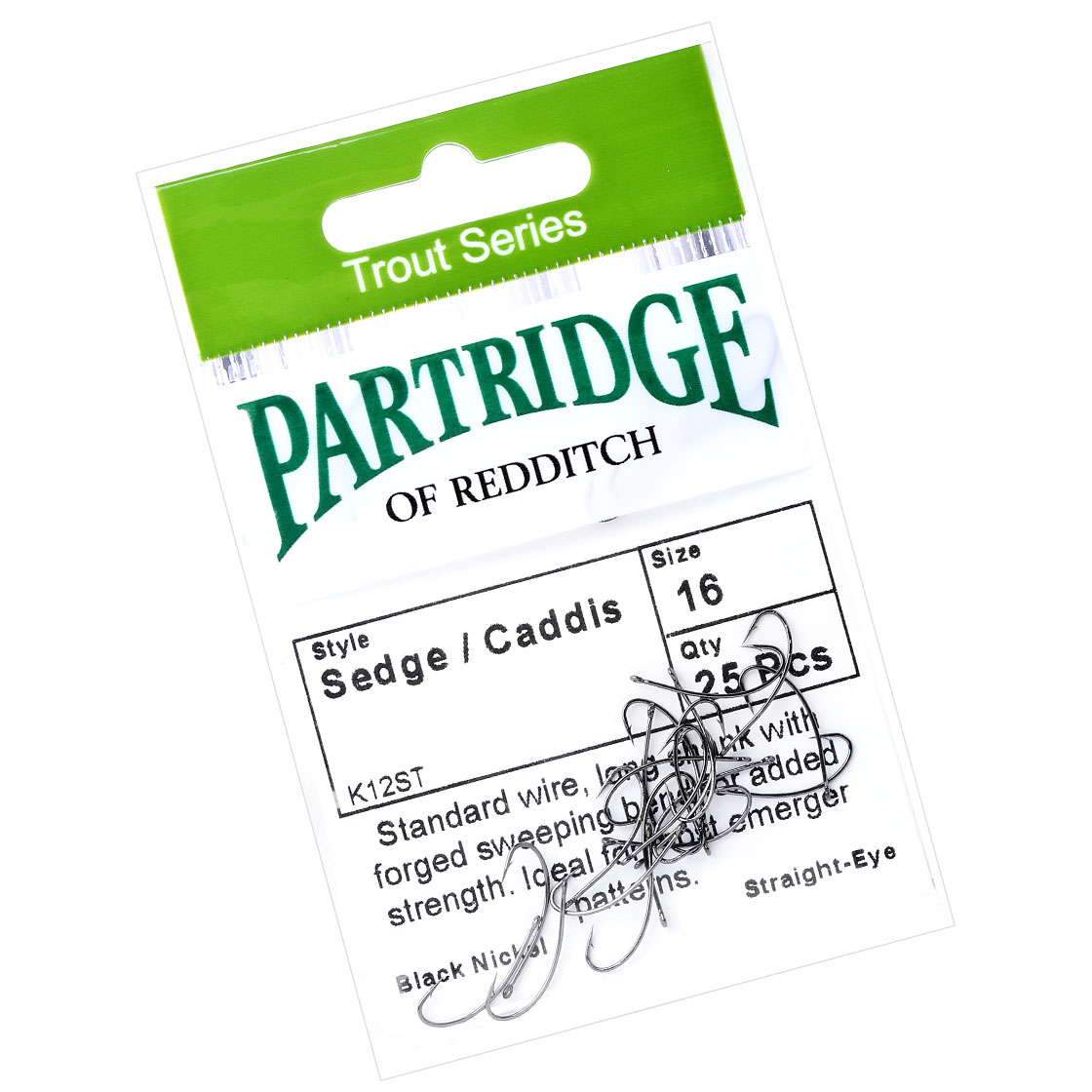 Partridge Grey Shadow Emerger / Nymphe GR12ST