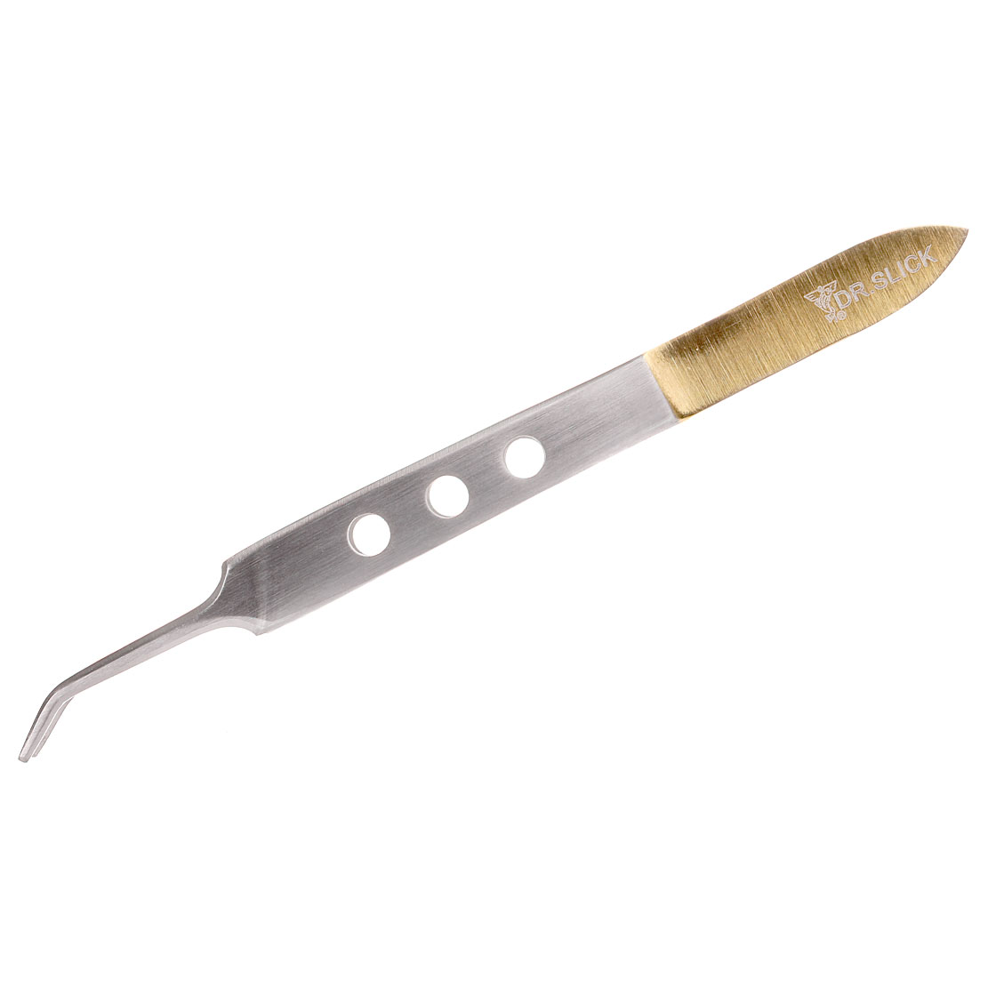 Dr. Slick Bishop Tweezer Pince fine courbée or & satin