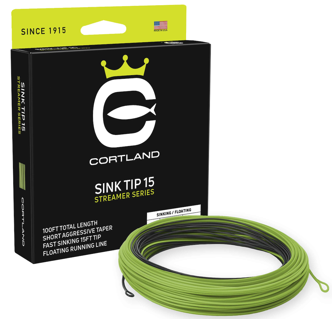 Cortland Streamer Floating - Sink Tip 15'' Sink 6 ligne à mouche Black / Green
