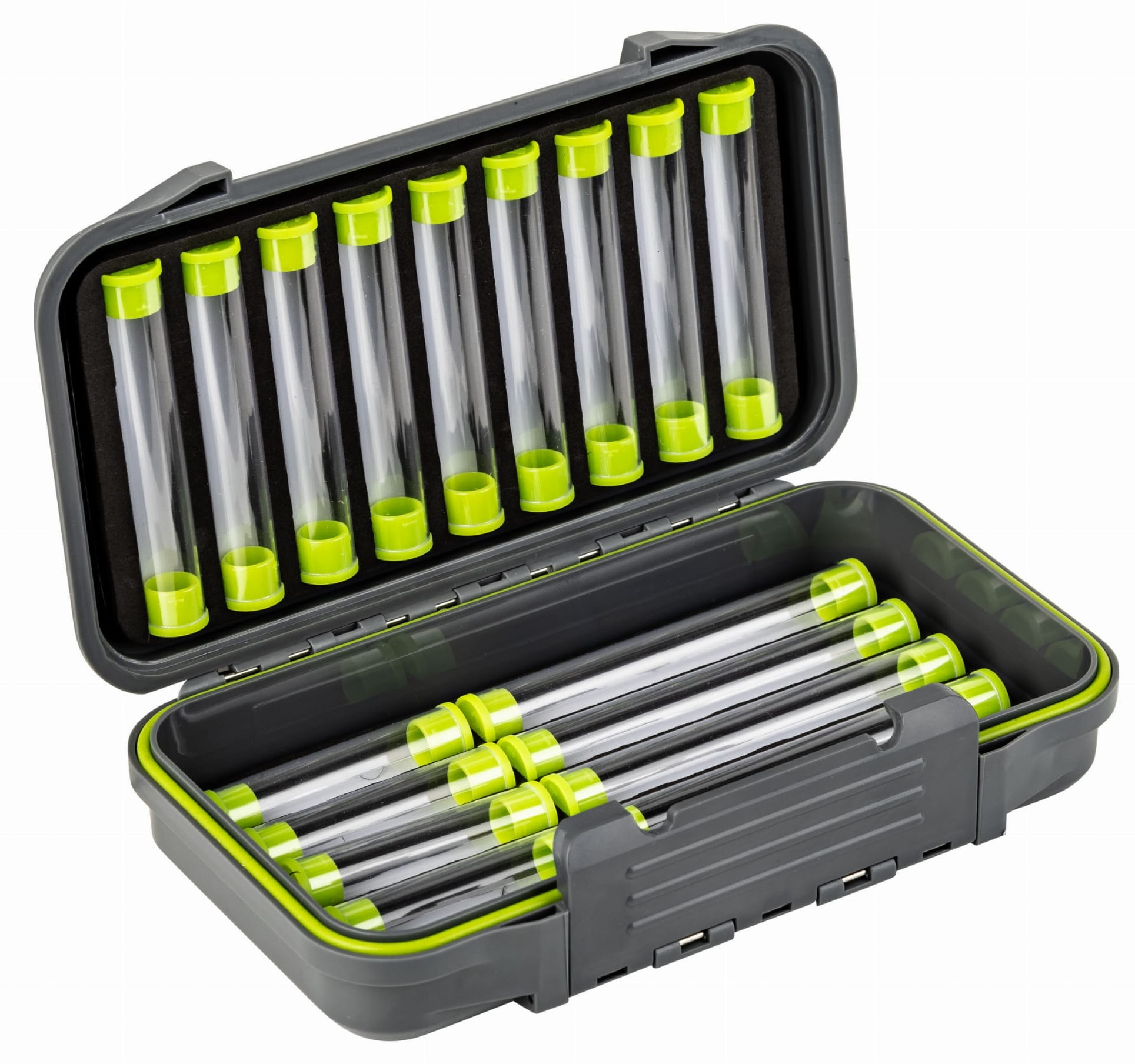 Traper Waterproof Tube Fly Box 196 x 106 x 42 mm pour mouches à tube de 8 cm à 12 cm