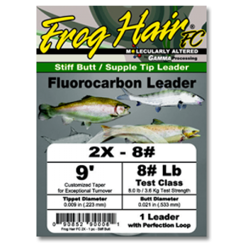 Bas de ligne Frog Hair Fluorocarbone Tapered Leader