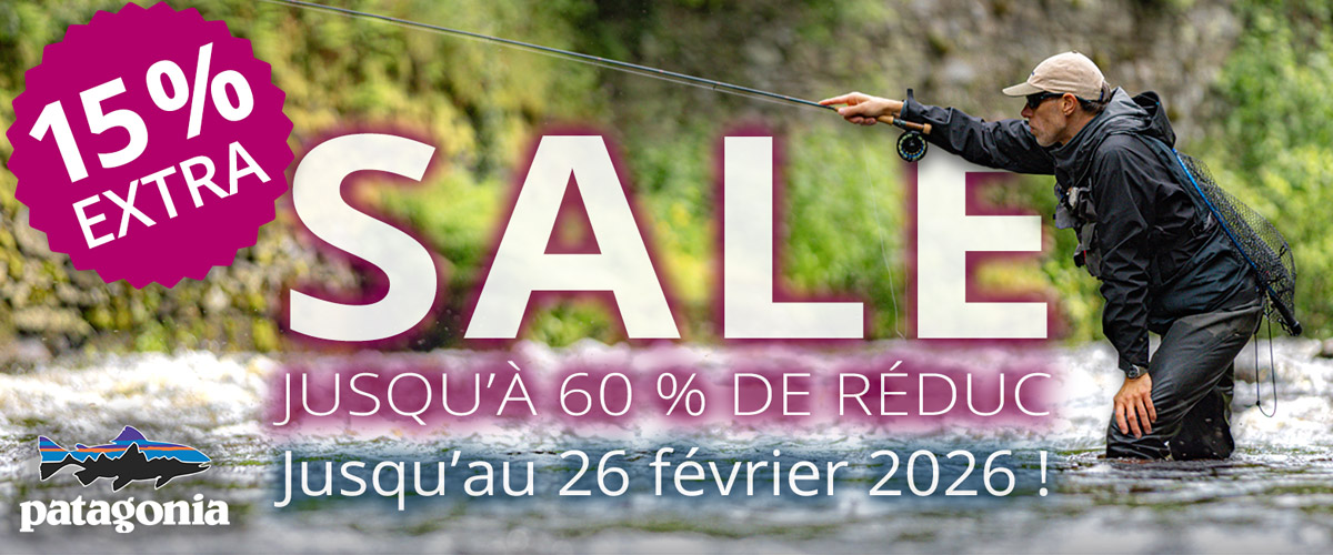 15% supplémentaires sur PATAGONIA jusqu'au 26/2