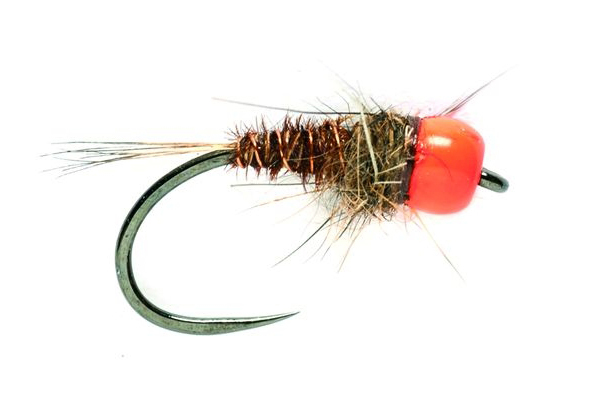 Nymphes Fulling Mill - Tungsten Orange Head Mary Barbless