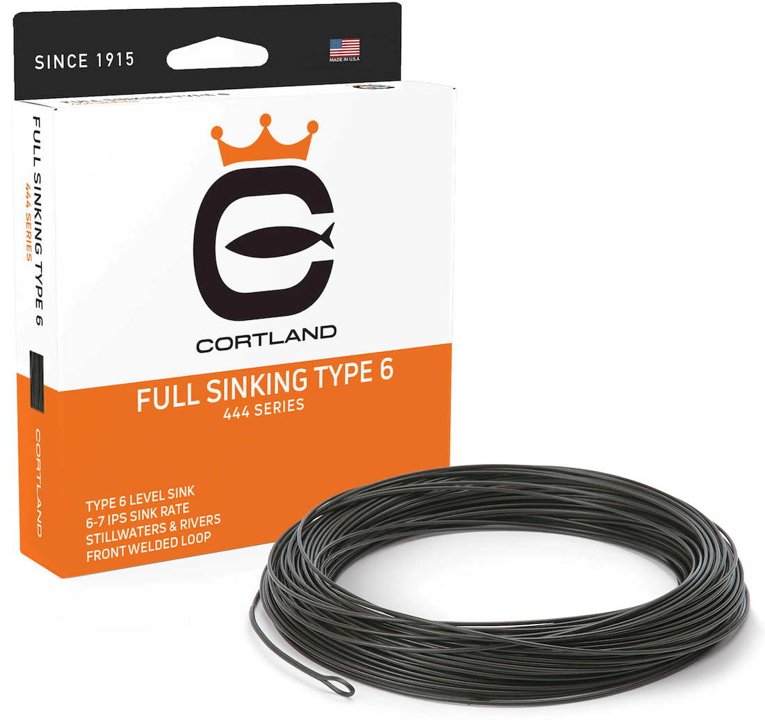 Cortland 444 Full Sinking Flyline Type 6 Black Ligne à mouche