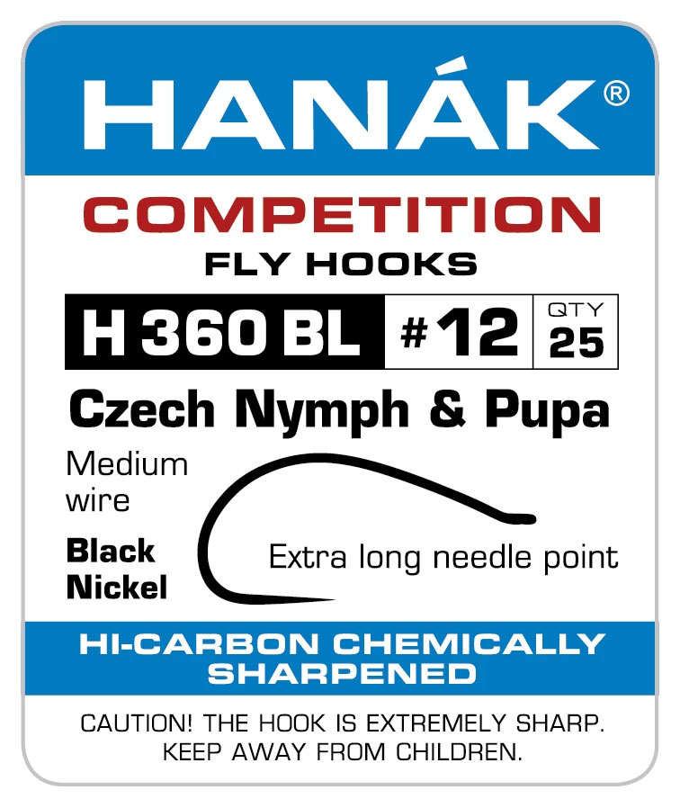 Hanak H 360 BL Czech Nymphes & Pupa Hameçons