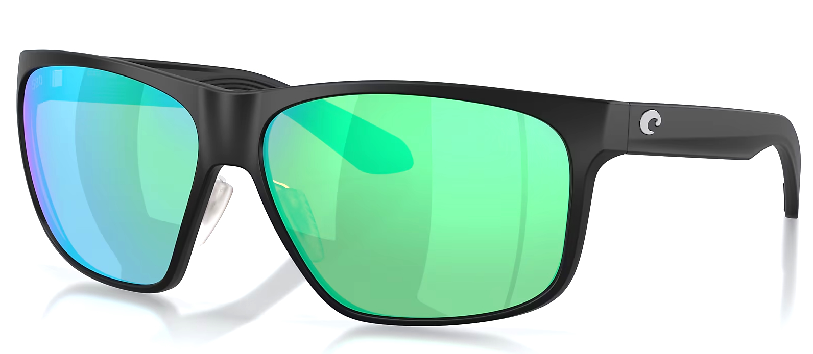 Costa Lunettes polarisantes Trades Matte Black Green Mirror 580G