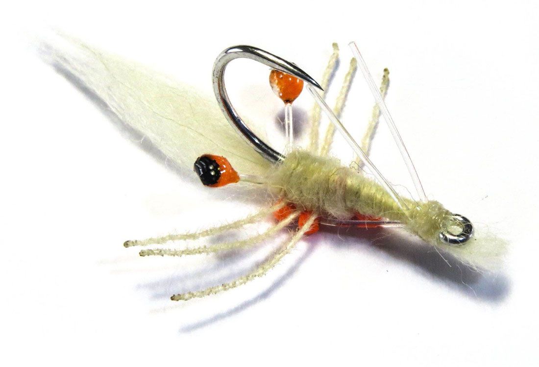 Fishient H2O Mouche d'eau salée - James's Sand Prawn beige
