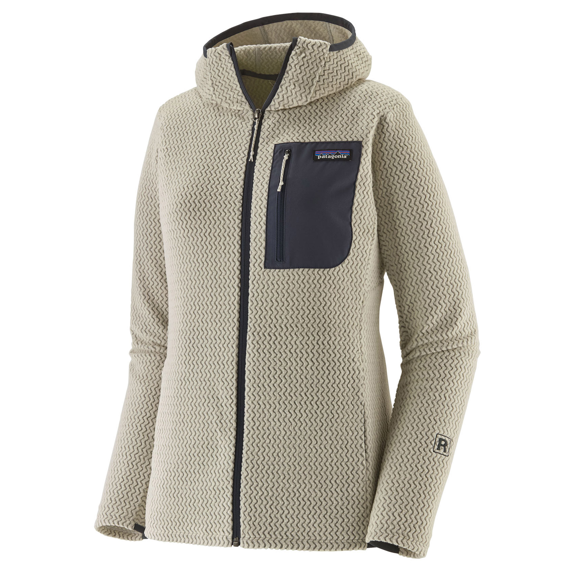 Patagonia W's R1 Air Full-Zip Hoody Veste polaire WLWT - Wool White