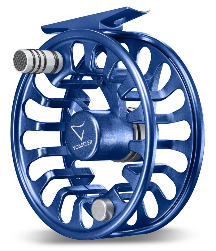 Vosseler Air One moulinets de mouche bleu