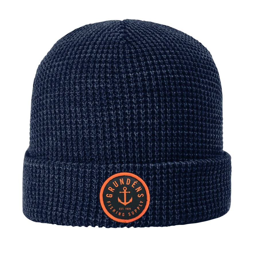 Grundéns Anchor Waffle Beanie bonnet marine