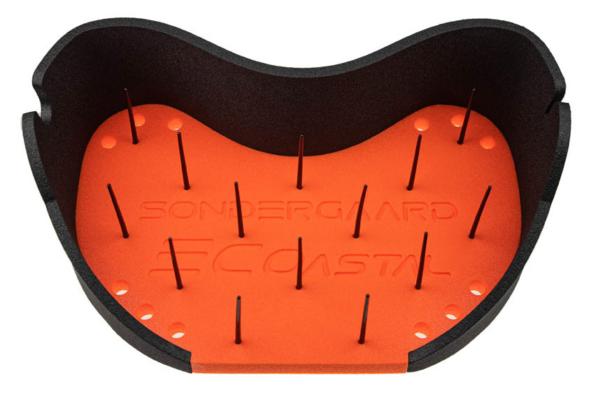 Sondergaard panier à lignes Coastal Stripping Basket black & orange