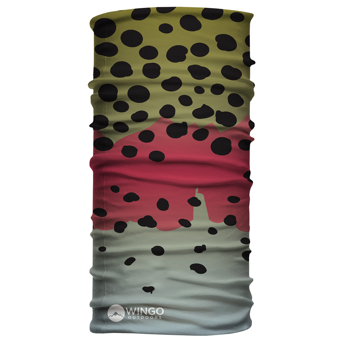 Wingo Fish Skin Neck Gaiter Écharpe pour le cou et la nuque Rainbow Trout v2.0