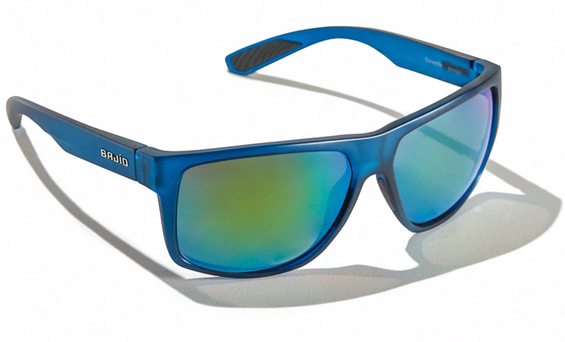 Bajio Lunettes polarisantes Boneville - Blue Vin Matte (Green Mirror Glass)