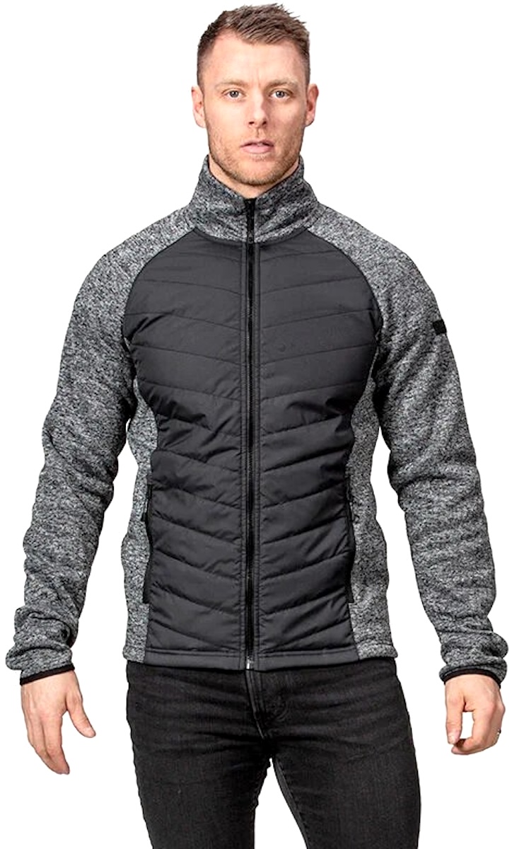 Halti Streams Hybrid Knit Layer Jacket Sleet Grey Melange