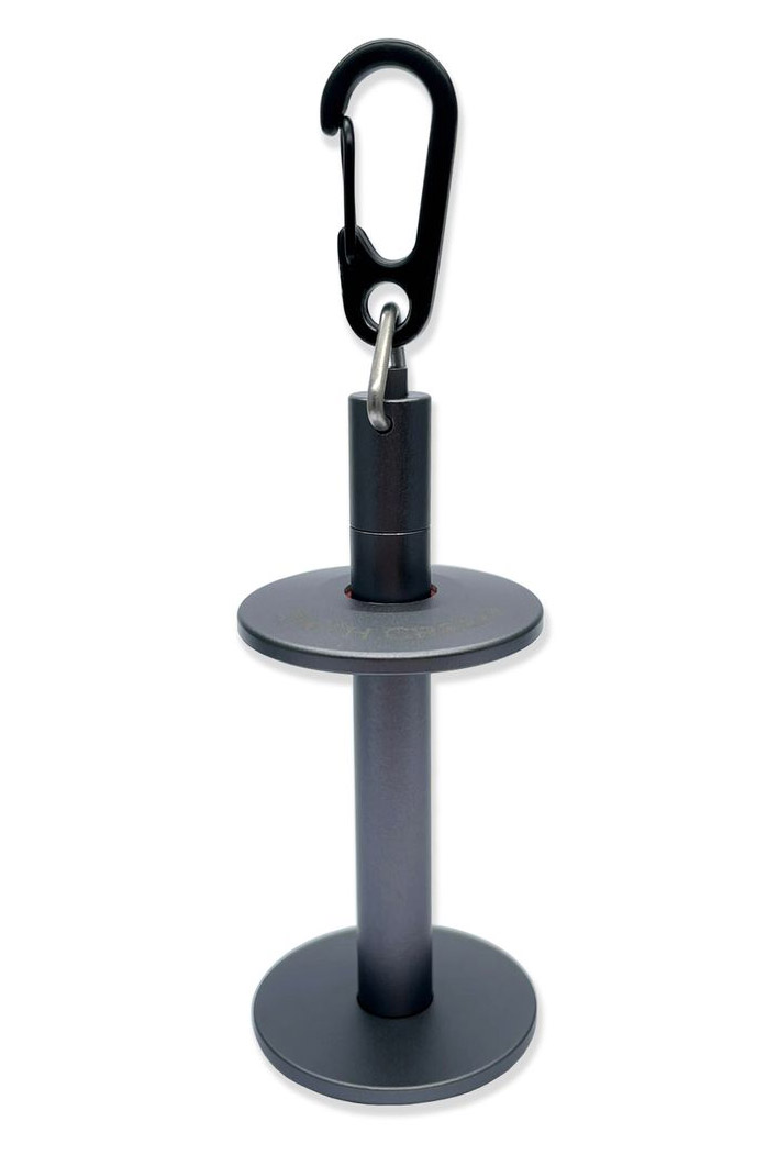 Smith Creek Tippet Holder Porte bobine de bas de ligne gris métallique