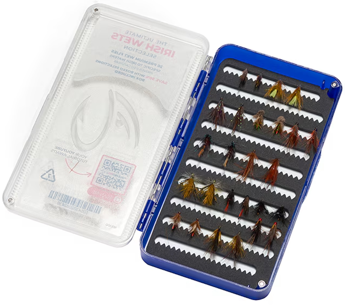 Fulling Mill Ultimate Irish Wets Set de mouches avec boîte à mouches